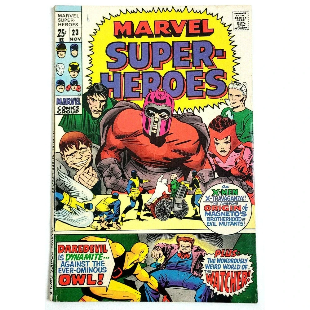 MARVEL SUPER-HEROES # 23 - (1969)‎ MARVEL COMICS - SCARLET WITCH ORIGIN